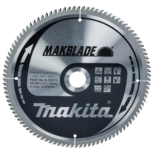 Pyörösahanterä 260x30x2,3 mm, Z-100 Makblade